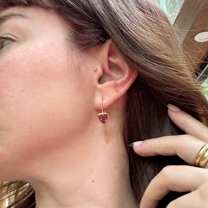 Electric 22k Tourmaline Earrings