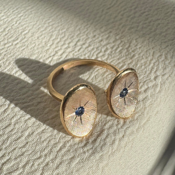 14k Sapphire Conversion Ring