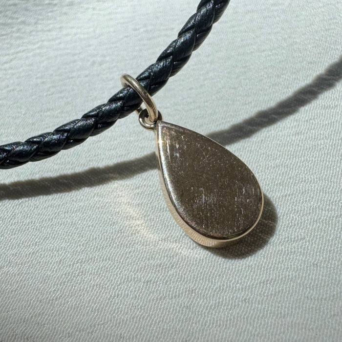 14k Opal and Onyx Inlaid Charm