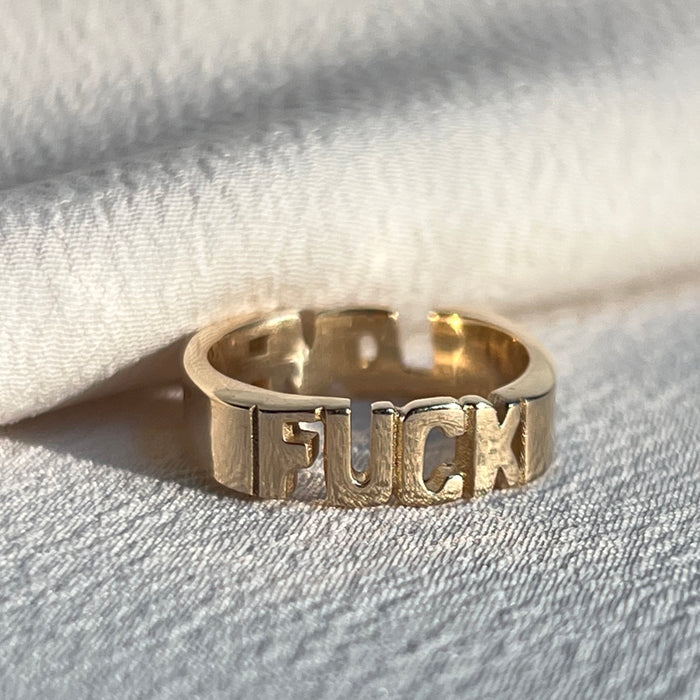 Big Oh Bijoux Custom FUCK LOVE Ring