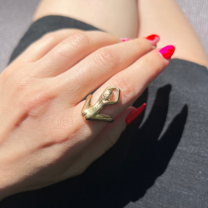 10k Nude Figural Ring