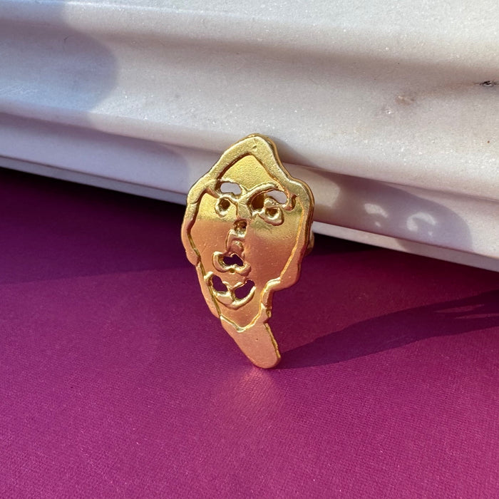 22k Figural Ring by Jean Mahie c. 1970s