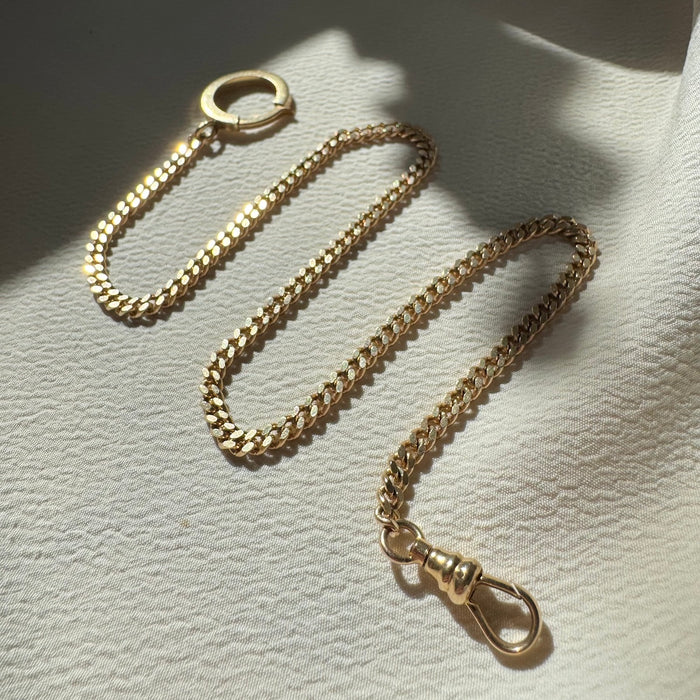 14k 13.5" Watch Chain with XL Clasp