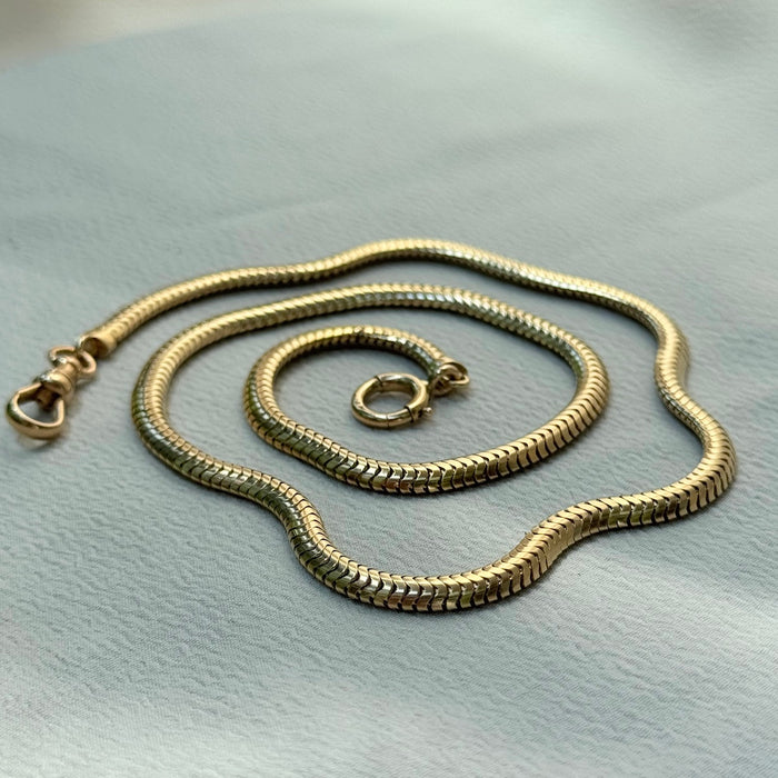 14k 16.75” Snake Watch Chain