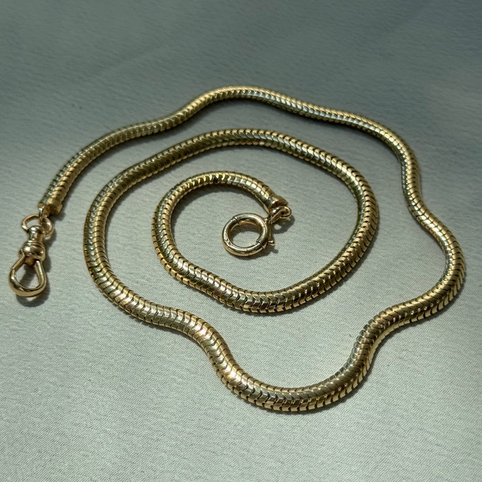 14k 16.75” Snake Watch Chain