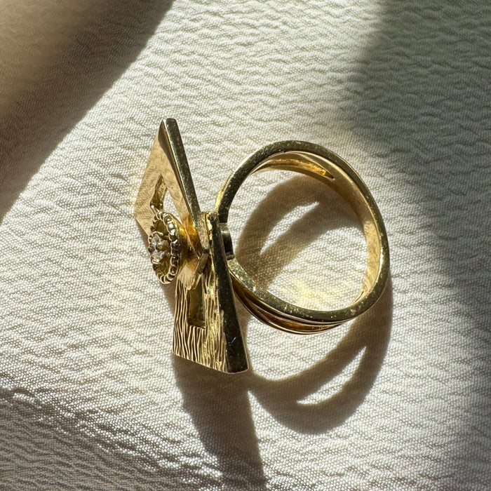 18k Diamond Spinner Ring