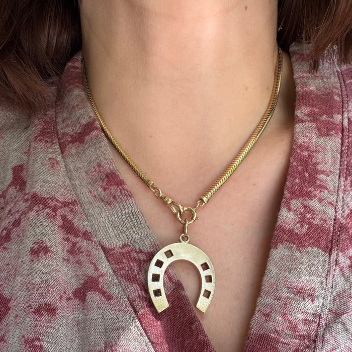 14k 16.75” Snake Watch Chain
