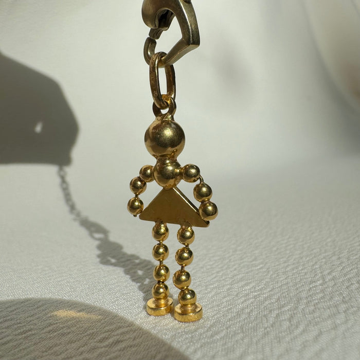 18k Figural Ball Girl Charm