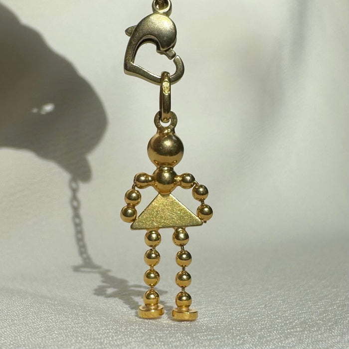 18k Figural Ball Girl Charm