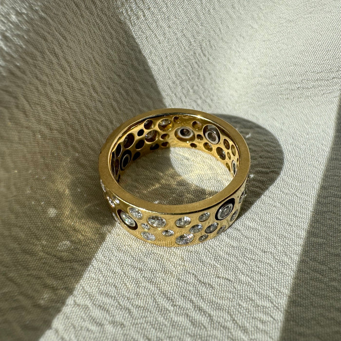 18k Diamond Bubbles Eternity Band