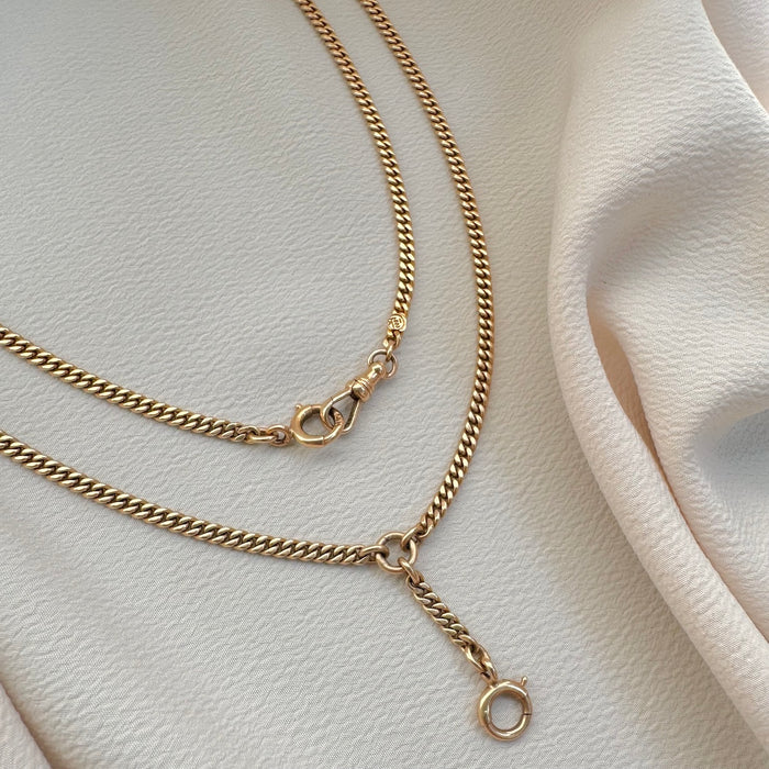 Antique 14k 25" Watch Chain Lariat c. 1921