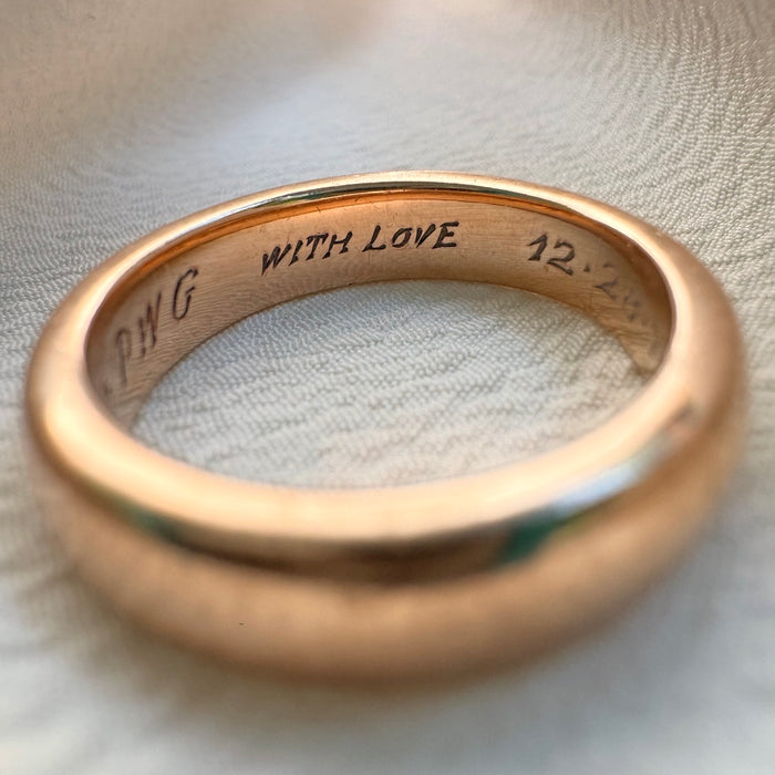 Vintage 10k Chunky Band c. 1975