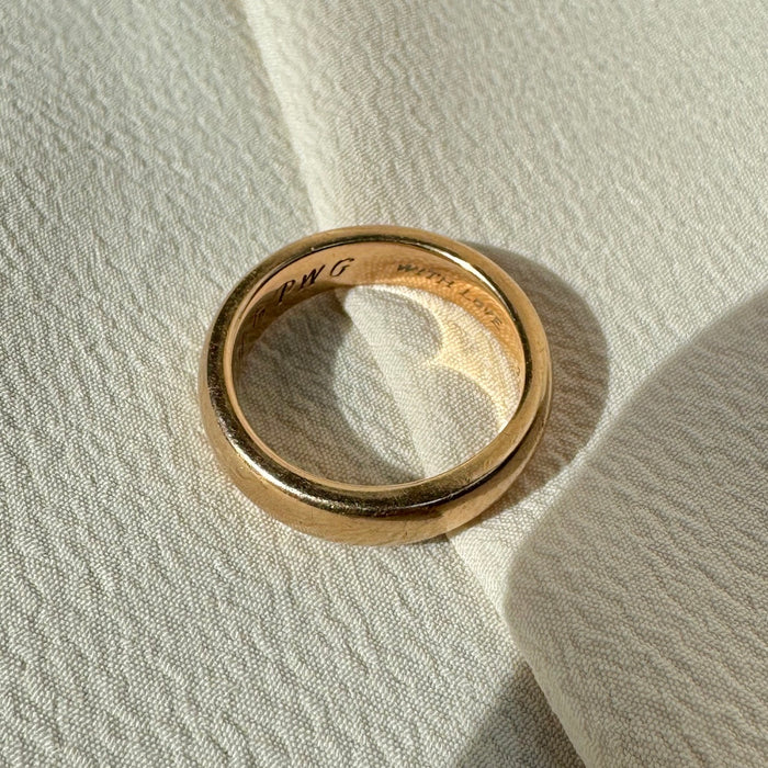 Vintage 10k Chunky Band c. 1975