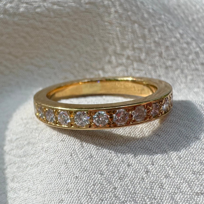 18k Chunky Diamond Band