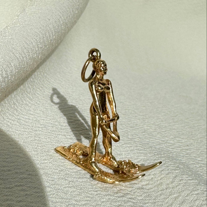 14k Articulated Jet Ski Charm