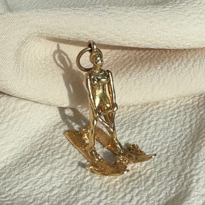 14k Articulated Jet Ski Charm