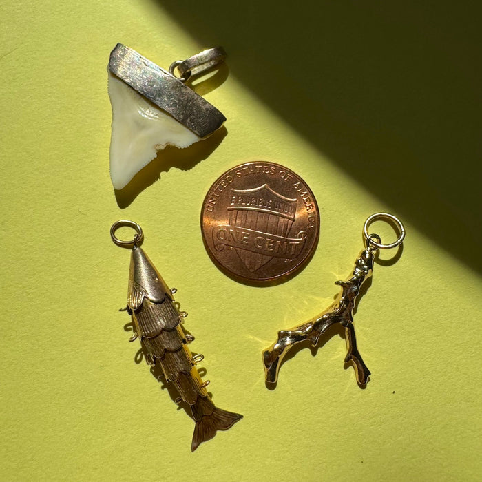 Victorian 10k Shark Tooth Pendant