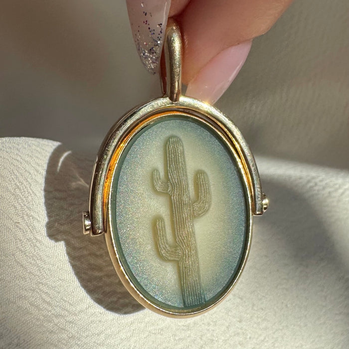 Bespoke 14k "Don't Be a Prick" Swivel Pendant