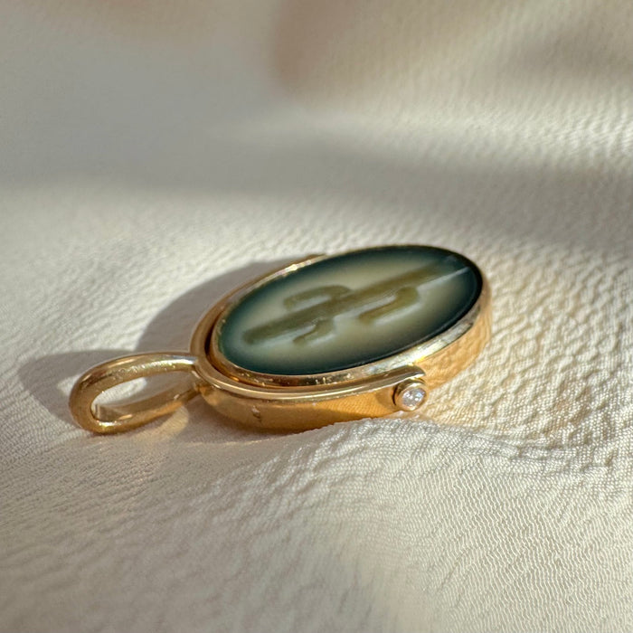 Bespoke 14k "Don't Be a Prick" Swivel Pendant