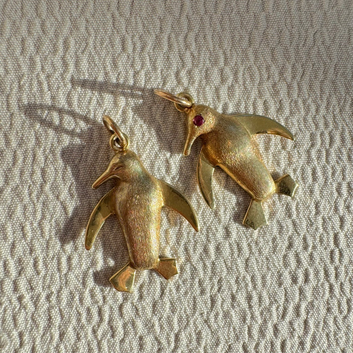 14k Penguin Charms