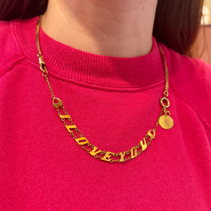 Vintage 14k HAPPY and I LOVE YOU Bracelets