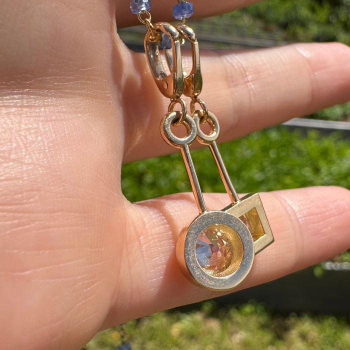 Bespoke 18k 1.15 Carat Old Mine Cut Diamond Charm