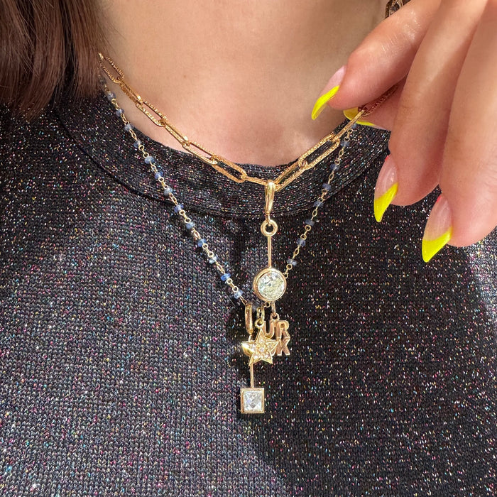 Bespoke 18k 1.15 Carat Old Mine Cut Diamond Charm