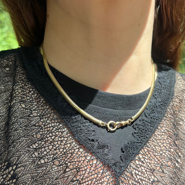 14k 16.75” Snake Watch Chain