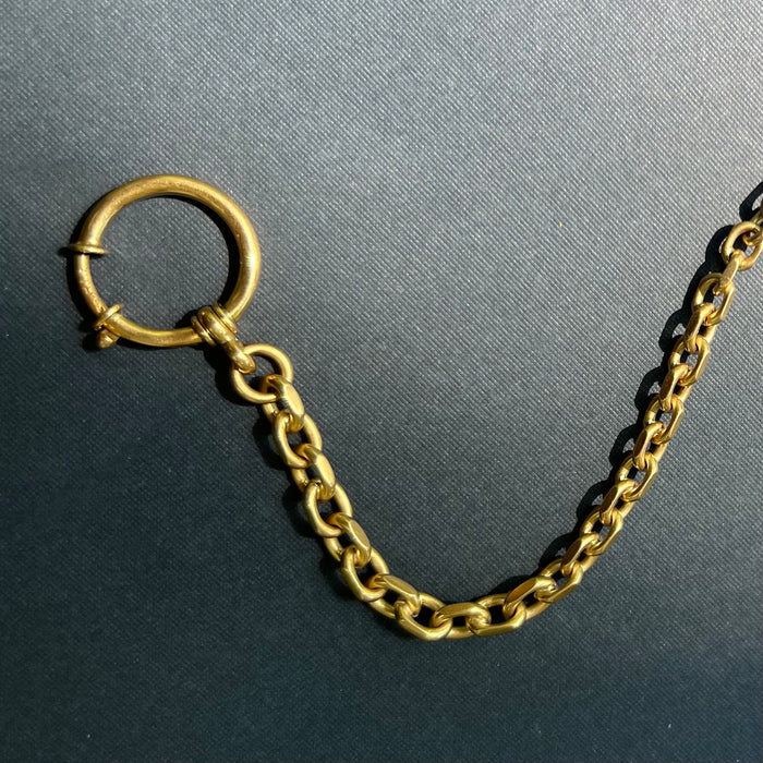 14k Graduated Biker Watch Chain