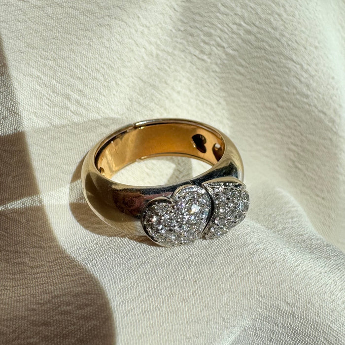 18k Diamond LOVE Articulated Ring
