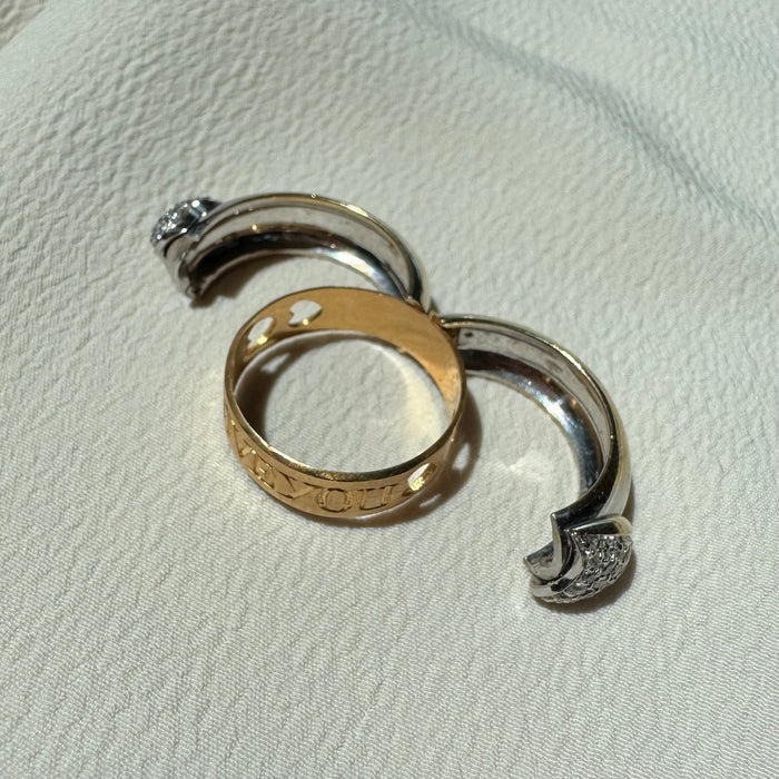 18k Diamond LOVE Articulated Ring