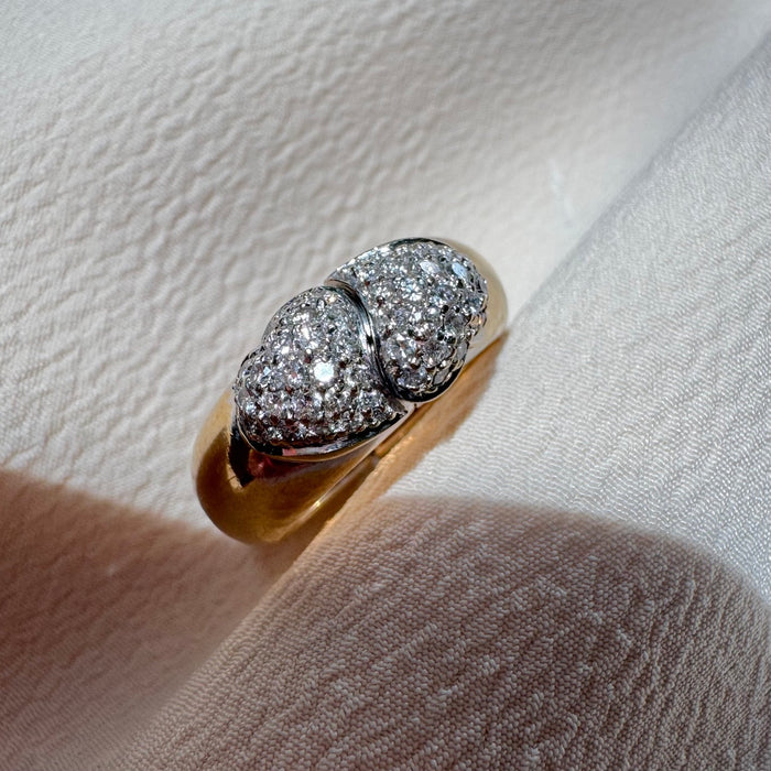 18k Diamond LOVE Articulated Ring