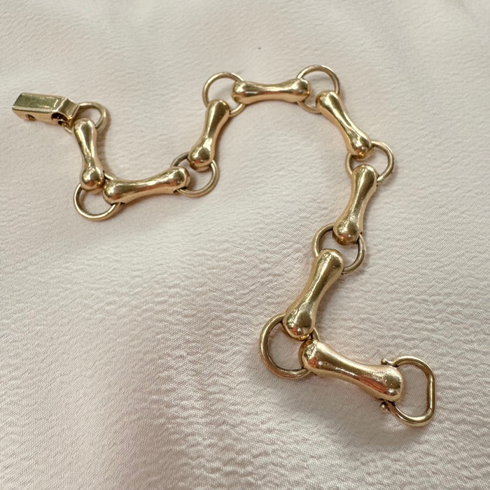 9k Hans Georg Mautner Bone Link Chain