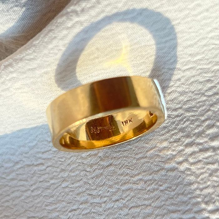 18k Bi-Color Carrè Diamond Band by Merrin