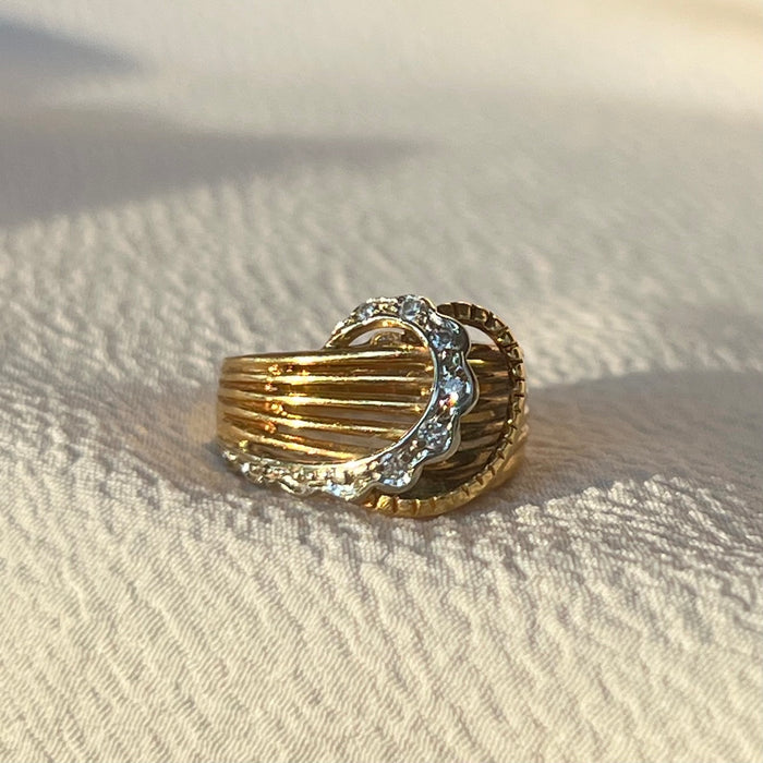 Italian 18k Diamond Ring by Corletto