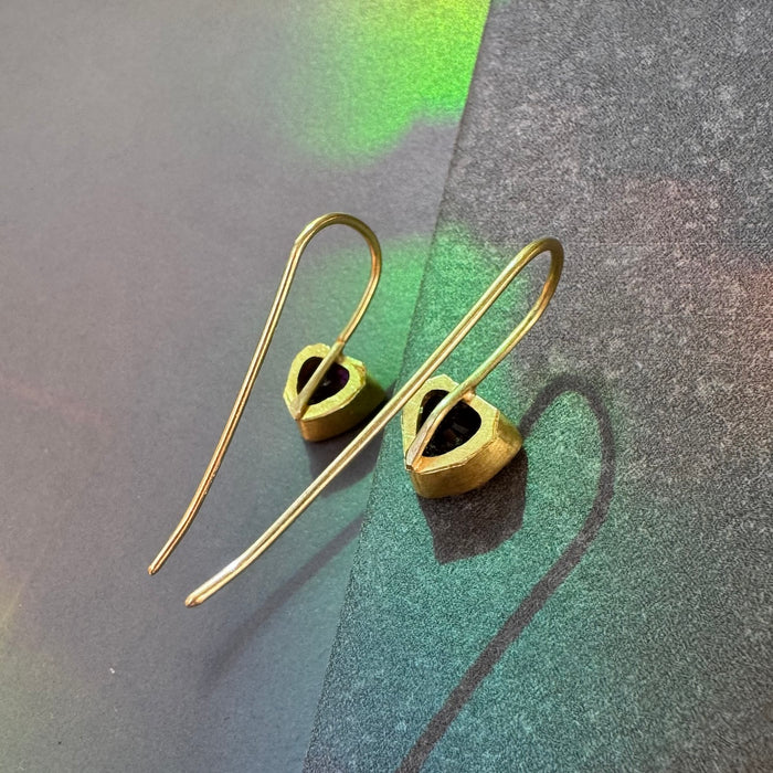 Electric 22k Tourmaline Earrings