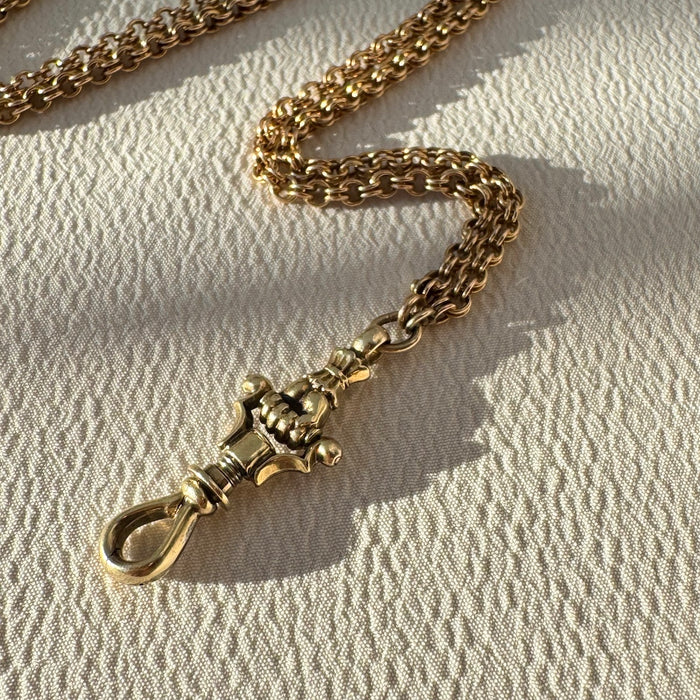14k 28" Chain with Functional Hand Clasp