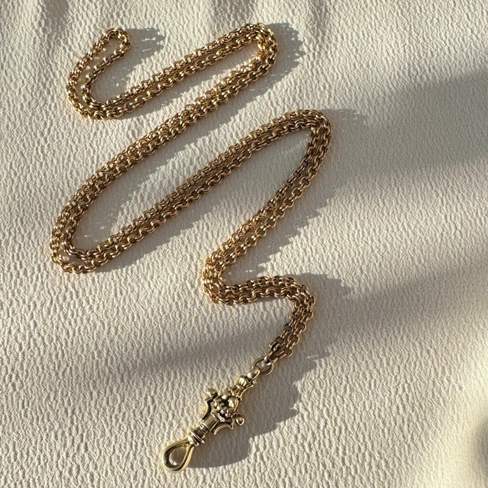 14k 28" Chain with Functional Hand Clasp