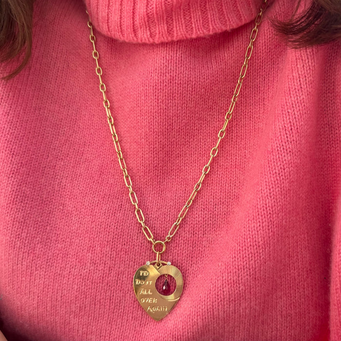 14k "I'd Do It All Over Again" Heart Pendant