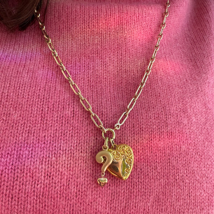 14k Double Sided Repoussé Charm