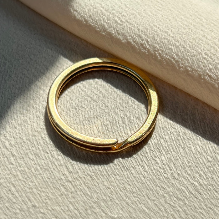14k Solid Gold Key Ring