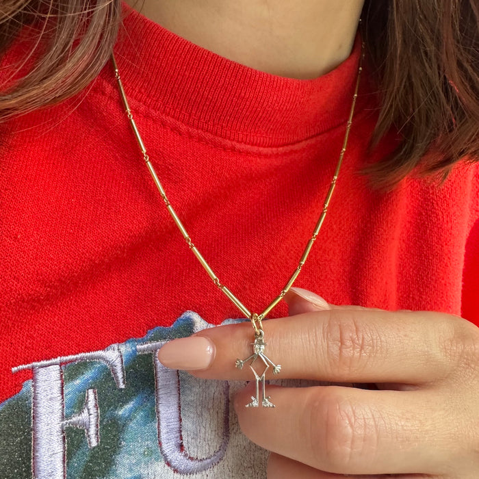 Art Deco Platinum and Diamond Charm