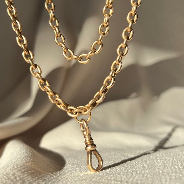 The Ultimate 18k 29" Solid Oval Link Chain