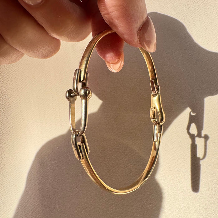 18k Two Tone Hardware Bracelet