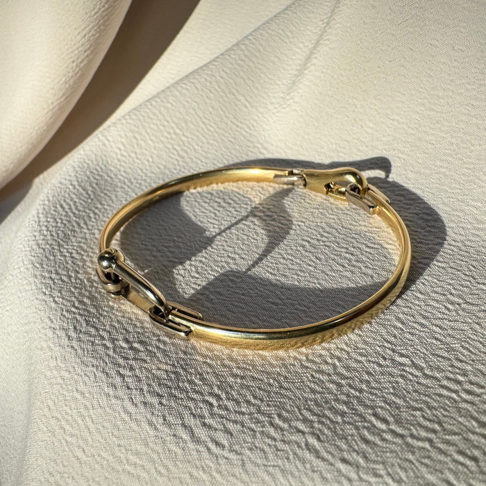 18k Two Tone Hardware Bracelet