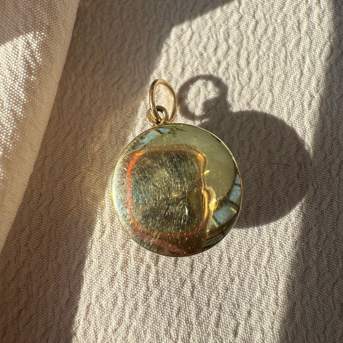 14k Reverse Essex Crystal Pointer Charm