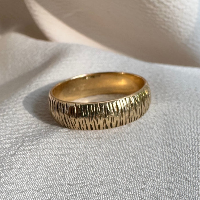 14k Hand Etched Band c. 1967
