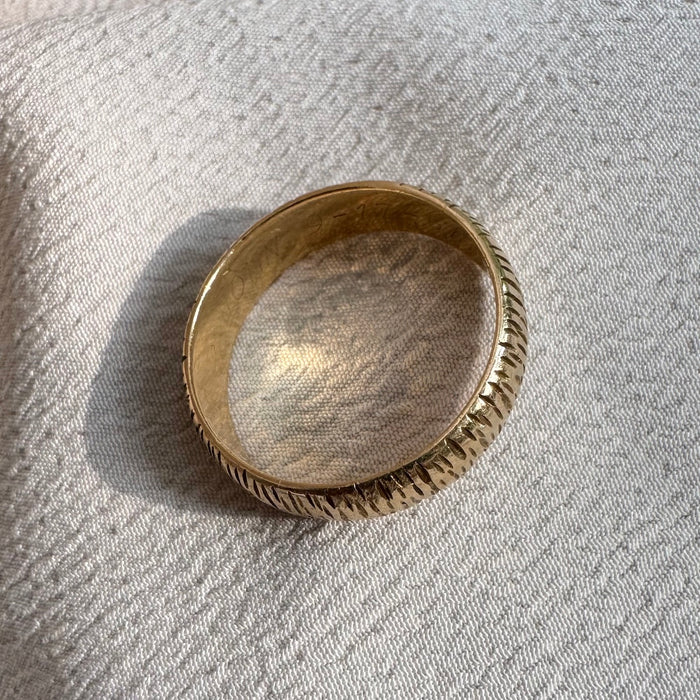 14k Hand Etched Band c. 1967