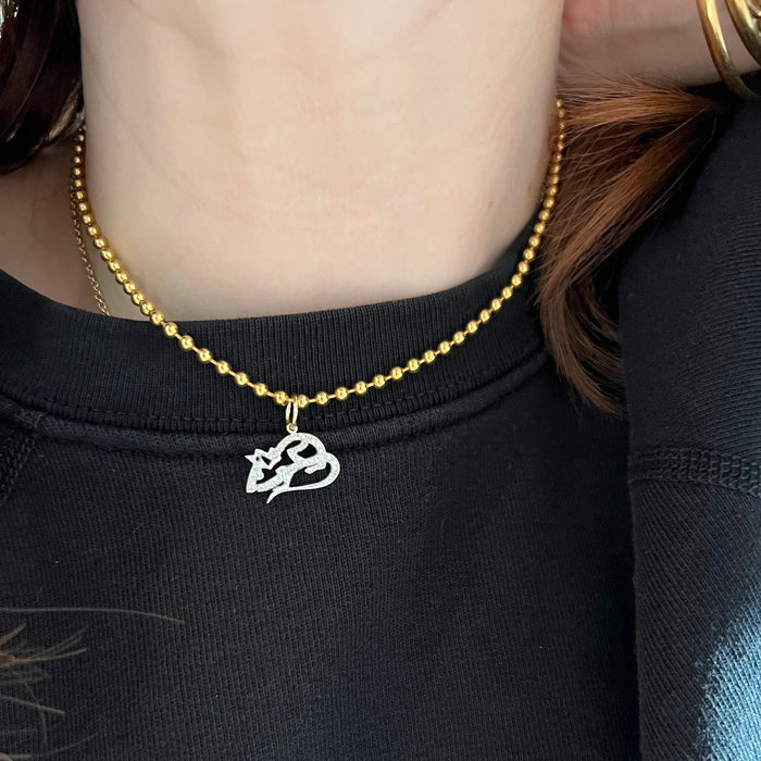 18k Diamond Rat Charm