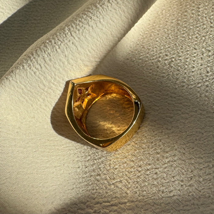 14k Sapphire Wonder Woman Ring